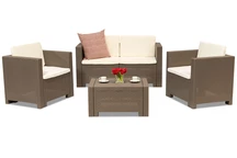 Mueble rattan moderno Colorado Coffee 4 capuchino Bica