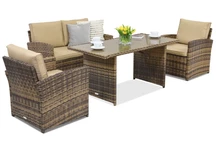 Muebles de jardín Monaco Apetito 4 Garden Point marrón