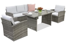 Muebles de jardín Monaco Apetito 5 Garden Point gris 