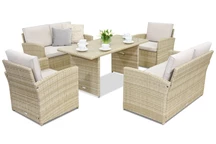 Muebles de jardín Monaco Apetito 6 Garden Point beige