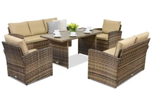 Muebles de jardín Monaco Apetito 7 Garden Point marrón