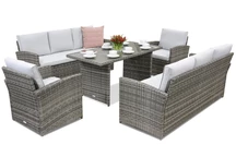 Muebles de jardín Monaco Apetito 8 Garden Point gris