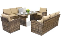 Muebles de jardín Monaco Apetito 8 Garden Point marrón
