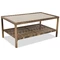 Muebles de jardín Monaco Coffee 4 + 2 pufs Garden Point marrón