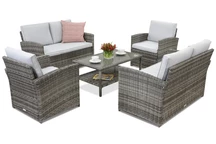 Muebles de jardín Monaco Coffee 6 Garden Point gris