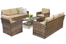 Muebles de jardín Monaco Coffee 8 Garden Point marrón