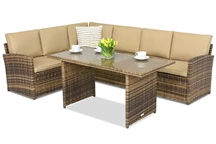 Muebles de jardín Monaco Comida 5 Garden Point marrón