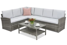 Muebles de jardín Monaco Corner Garden Point gris