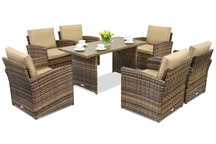 Muebles de jardín Monaco Premium 6 Garden Point marrón
