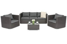 Muebles de jardín Roma Coffee 5 en technorattan Garden Point antracita