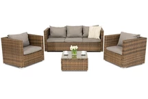 Muebles de jardín Roma Coffee 5 en technorattan Garden Point marrón