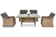 Muebles de jardín Toledo Premium 4 en technorattan Garden Point capuchino