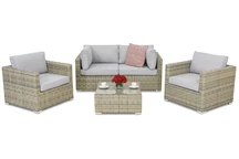 Muebles de jardín Venice Coffee 4 en technorattan Garden Point gris