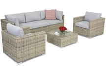 Muebles de jardín Venice Coffee 5 en technorattan Garden Point gris
