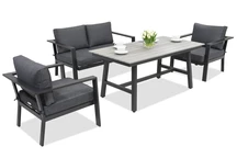 Muebles de jardín de aluminio Sydney Apetito 4 Garden Point antracita