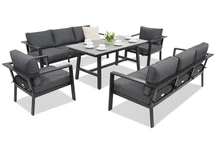 Muebles de jardín de aluminio Sydney Apetito 8 Garden Point antracita