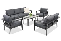 Muebles de jardín de aluminio Sydney Coffee 7 Garden Point antracita