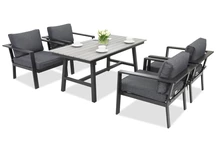Muebles de jardín de aluminio Sydney Premium 4 Garden Point antracita