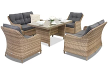 Muebles en technorattan Toledo Apetito 6 Garden Point capuchino