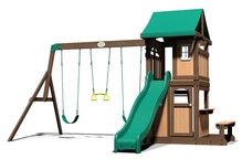 Parque infantil de madera con torre Lakewood