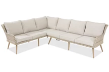 Rinconera de technoratán para terraza Bilbao Garden Point color arena