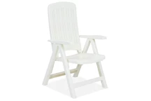Silla de jardín plegable Carmen blanca Bica
