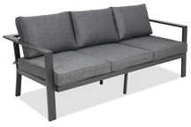 Sofá de aluminio de 3 plazas Sydney Garden Point antracita