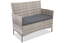 Sofá de dos plazas de technoratán Calabria Premium Garden Point gris