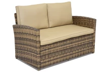 Sofá de dos plazas de technoratán Monaco Garden Point marrón