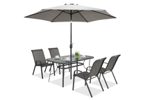Sombrilla de jardín Perugia ∅3m Garden Point gris
