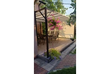 Muebles de jardín de metal Modena para 8 plazas con mesa grande Garden Point gris