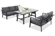 Conjunto de muebles Sydney Apetito Comfort 5 Garden Point antracita