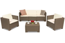 Conjunto de muebles de jardín Colorado Coffee 5 capuchino Bica
