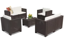 Colorado Coffee 6 muebles de ratán marrón Bica