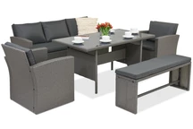 Muebles de ratán para jardín Marsylia Garden Point antracita
