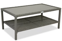 Mesa de centro en technorattan Monaco Garden Point antracita
