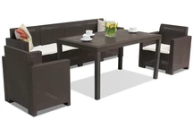Mueble Technorattan Nebraska Apetito Max 6 marrón Bica