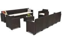 Mueble Technorattan Nebraska Coffee Max 12 marrón Bica
