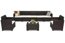Mueble Technorattan Nebraska Coffee Max 7 marrón Bica