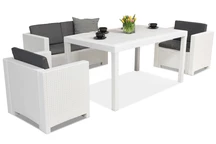 Mueble rattan Colorado Apetito 4 Blanco Bica