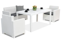 Mueble rattan Nebraska Apetito 4 Blanco Bica