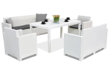 Mueble rattan Nebraska Apetito 7 Blanco Bica