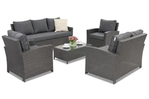 Muebles Parma Coffee 7 en technorattan Garden Point antracita