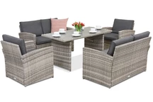 Muebles de jardín Monaco Apetito 6 Garden Point gris claro