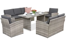 Muebles de jardín Monaco Apetito 7 Garden Point gris claro