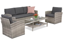 Muebles de jardín Monaco Coffee 5 Garden Point gris claro