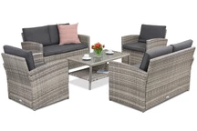 Muebles de jardín Monaco Coffee 6 Garden Point gris claro