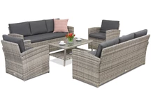 Muebles de jardín Monaco Coffee 8 Garden Point gris claro