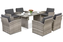Muebles de jardín Monaco Premium 6 Garden Point gris claro