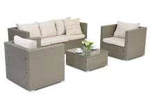 Muebles de jardín Roma Coffee 5 en technorattan Garden Point gris claro